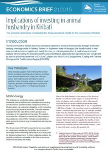 Economics Brief 2 - Kiribati