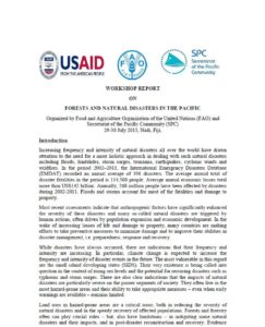 Forests and Natural Disasters in the Pacific Wshop Report_29 July 2015 SPC_USAID_FAO