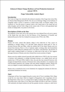 USAID Tonga PRA Report