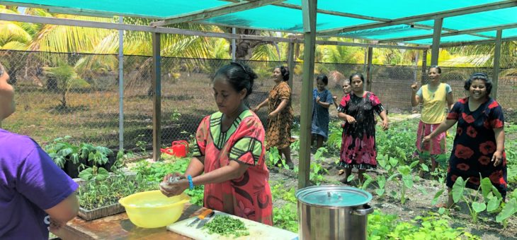 Women influencing healthy lifestyles while building climate resilience in the Marshall Islands